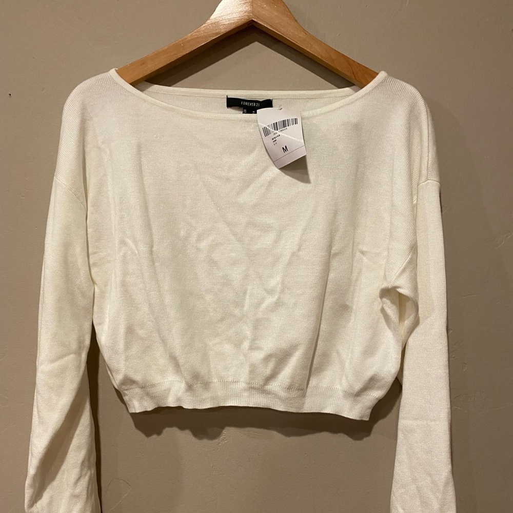 Crop sweater top